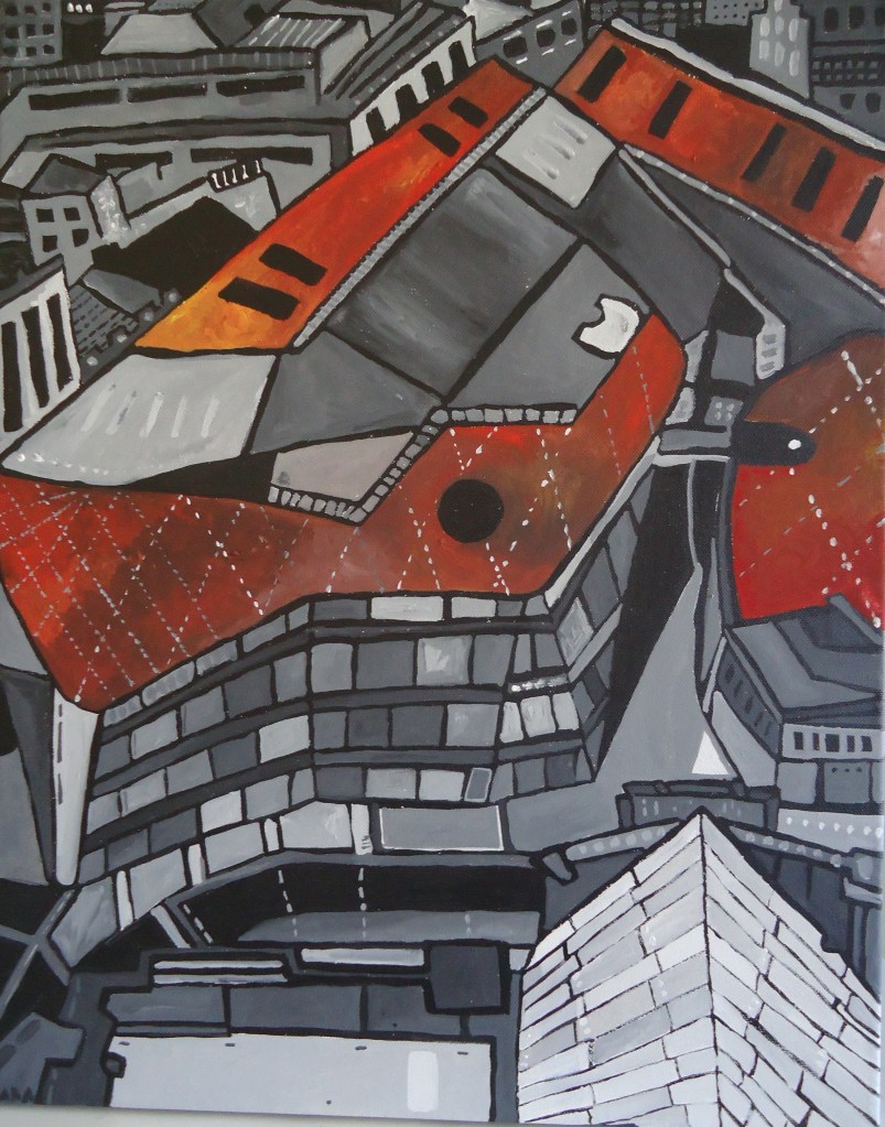 View from St Pauls Nov 2012 40x50cm SOLD