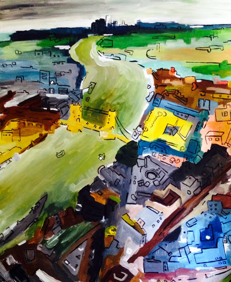 Thames on a Smoggy Day July 2014