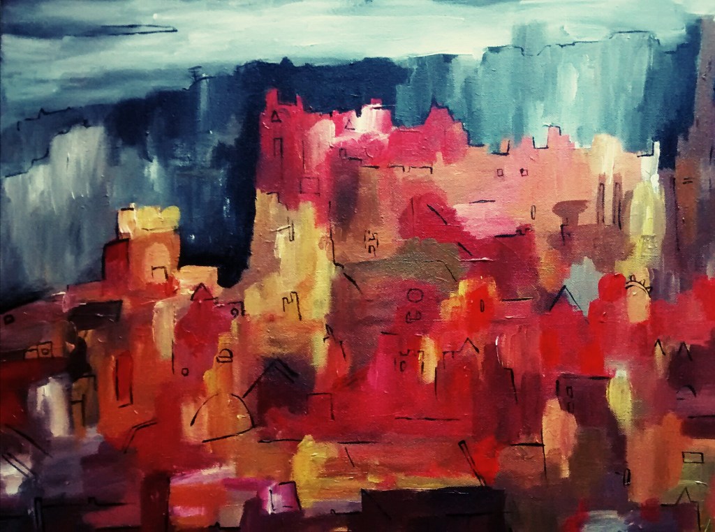 Edinburgh Castle Oct 2014 40x50cm 150 euros