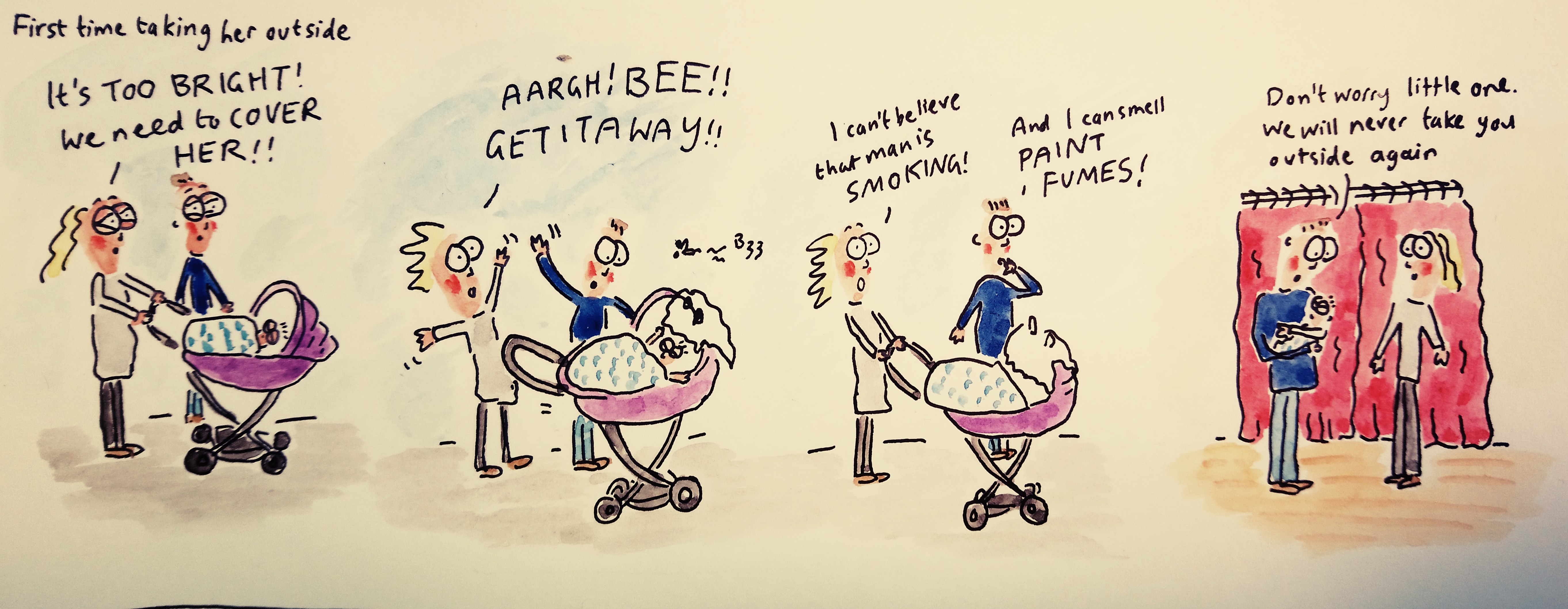 10_first time taking her outside